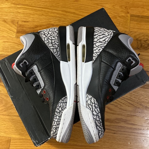 Air Jordan 3 retro OG | Black/Fire red - cement grey - Picture 5 of 8